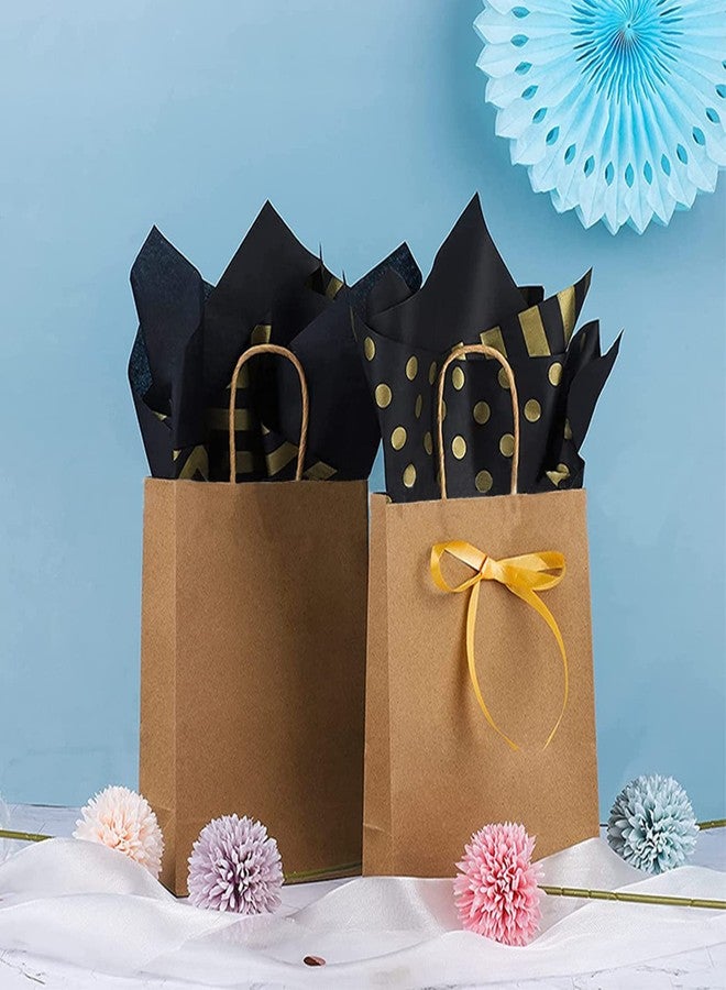Ueerdand 105 Sheets Gold Black Tissue Paper, Christmas Metallic Gift Wrapping Paper Bulk for New Year Gift Bags, Birthday, Graduation, DIY Shipping Crafts, 20 Inch x 12 Inch - Image 5